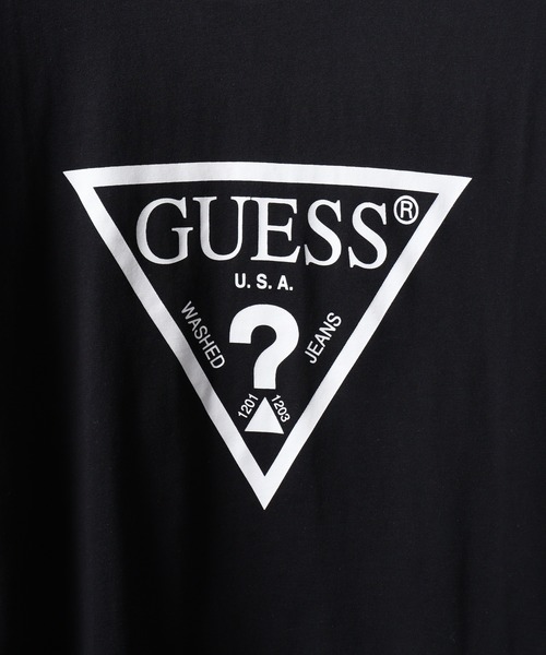 Guess(ゲス)の「GUESS UNI S/SLV TEE SHIRT5 Tシャツ(Tシャツ/カットソー・メンズ・ブラック/ホワイト・S/M/XL/L)」の6枚目の写真