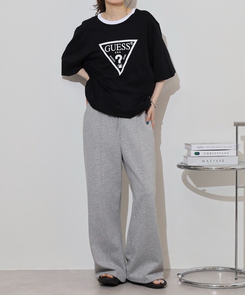 Guess(ゲス)の「GUESS UNI S/SLV TEE SHIRT5 Tシャツ(Tシャツ/カットソー・メンズ・ブラック/ホワイト・S/M/XL/L)」の17枚目の写真