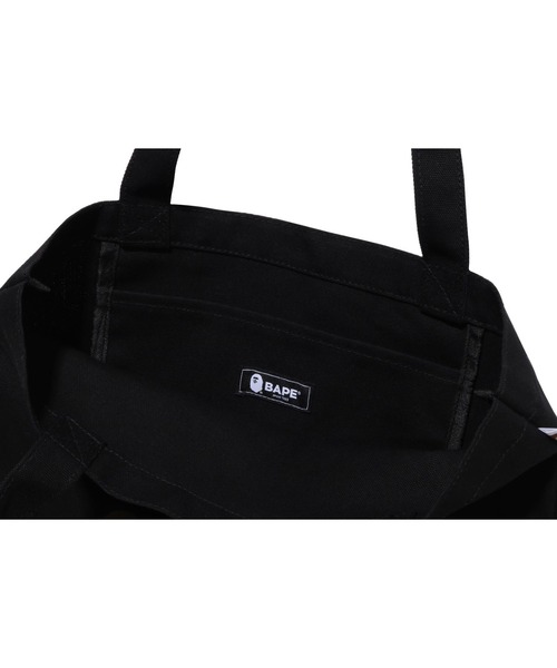BAPE◆A BATHING APE/黒ロゴトートバッグ◆ア ベイシング エイプ BAPE◇A BATHING APE/黒ロゴトートバッグ◇ア ベイシング エイプ