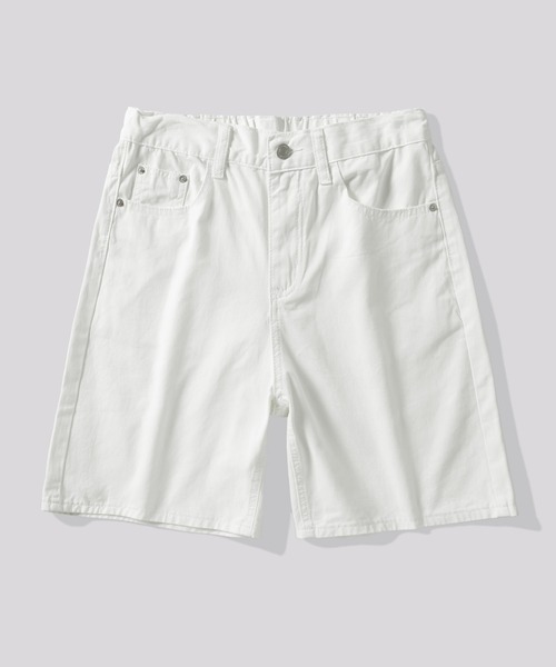 TOBEE（トゥビー）の「【TOBEE】デニムワイドハーフパンツ（デニムパンツ・メンズ・ブラック/ホワイト/ブラウン・SMALL/LARGE/MEDIUM/X-LARGE）」の13枚目の写真