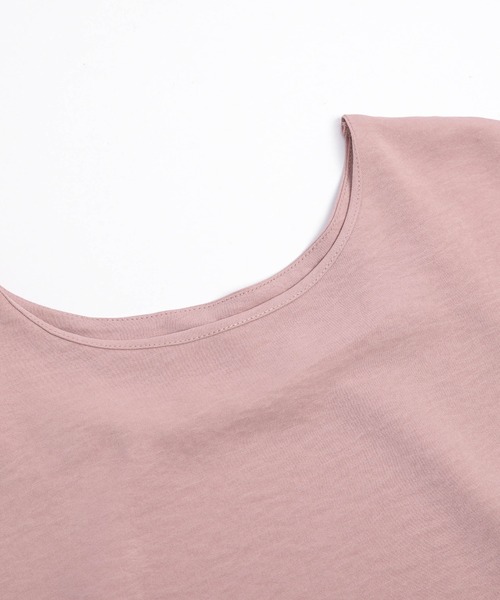 AMELY(エミリー)の「サイドスリットドルマンスリーブプルオーバー(Tシャツ/カットソー・レディース・ピンク/ブラウン/ベージュ/ブラック・フリー)」の14枚目の写真