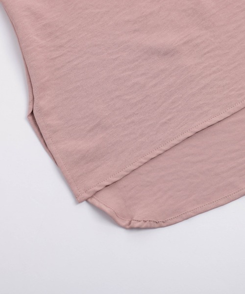 AMELY(エミリー)の「サイドスリットドルマンスリーブプルオーバー(Tシャツ/カットソー・レディース・ピンク/ブラウン/ベージュ/ブラック・フリー)」の18枚目の写真