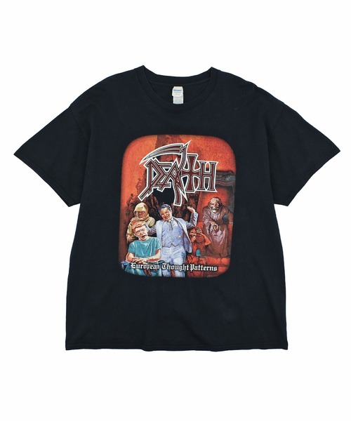 GILDAN(ギルダン)の「【USED】Y2K GILDAN “DEATH TOUR” バンド Tシャツ(Tシャツ/カットソー・メンズ・ブラック・X-LARGE)」の1枚目の写真