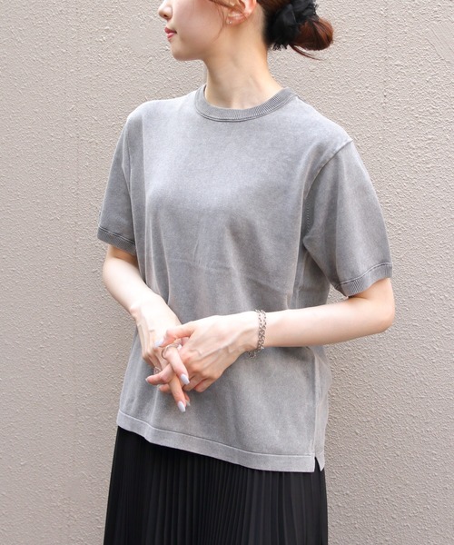 RYE TENDER（ライテンダー）の「RYE TENDER/ライテンダー　サンレイTEE　SUNRAY TEE（Tシャツ/カットソー・レディース・ブラック/グレー・0/1/2）」の2枚目の写真