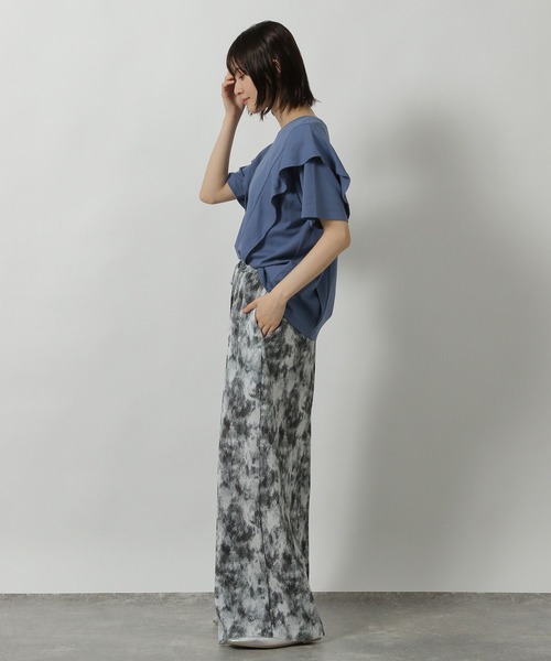LAKOLE(ラコレ)の「ラッフルTEE / 499837(Tシャツ/カットソー・レディース・オフホワイト/ブルー/ブラック・FREE)」の16枚目の写真