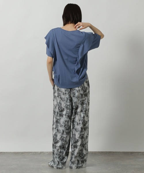 LAKOLE(ラコレ)の「ラッフルTEE / 499837(Tシャツ/カットソー・レディース・オフホワイト/ブルー/ブラック・FREE)」の17枚目の写真