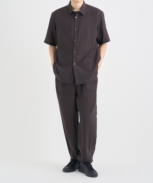 THE TOKYO（ザトウキョウ）の「【THE TOKYO/ザトウキョウ】 147gのショートスリーブプルオーバー/着ていることを忘れるくらい軽い服（シャツ/ブラウス・メンズ・ブラウン/ブラック・44/46/48）」の20枚目の写真