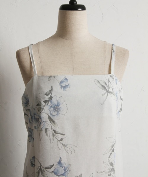 tocco closet(トッコ クローゼット)の「【トップス&ワンピース&帯の3点セット】2WAY♪フラワーブーケセパレート浴衣(浴衣・レディース・ブルー・FREE)」の13枚目の写真