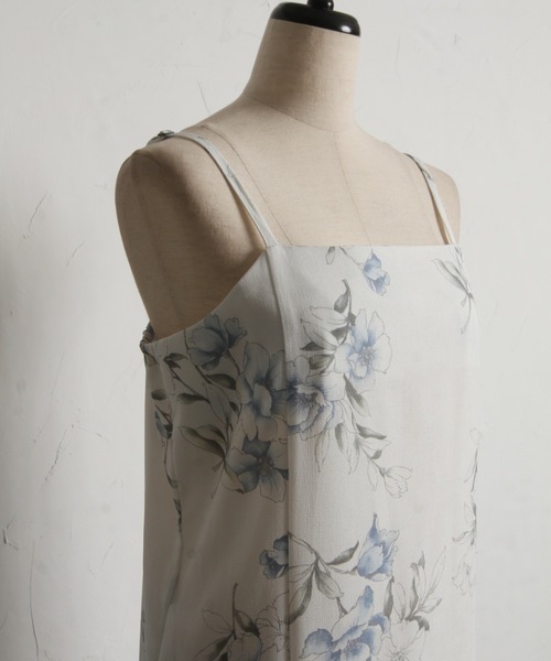 tocco closet(トッコ クローゼット)の「【トップス&ワンピース&帯の3点セット】2WAY♪フラワーブーケセパレート浴衣(浴衣・レディース・ブルー・FREE)」の14枚目の写真