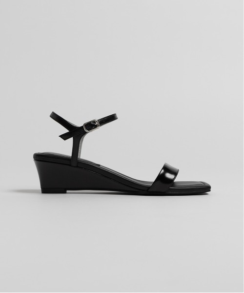 A de Vivre（アドゥヴィーヴル）の「【本革】レザー ウェッジサンダル（サンダル・レディース・ブラウン/ライム/ブラック・S/M/L/LL）」の10枚目の写真