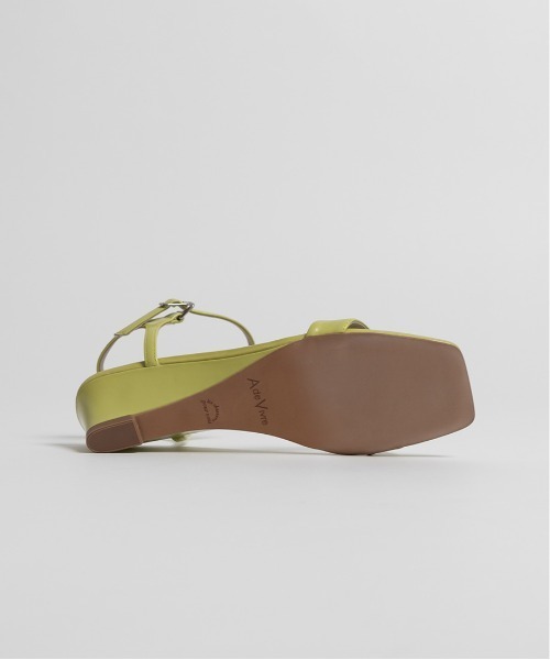 A de Vivre（アドゥヴィーヴル）の「【本革】レザー ウェッジサンダル（サンダル・レディース・ブラウン/ライム/ブラック・S/M/L/LL）」の14枚目の写真