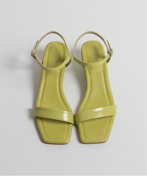 A de Vivre（アドゥヴィーヴル）の「【本革】レザー ウェッジサンダル（サンダル・レディース・ブラウン/ライム/ブラック・S/M/L/LL）」の15枚目の写真