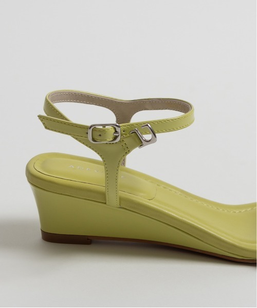 A de Vivre（アドゥヴィーヴル）の「【本革】レザー ウェッジサンダル（サンダル・レディース・ブラウン/ライム/ブラック・S/M/L/LL）」の16枚目の写真