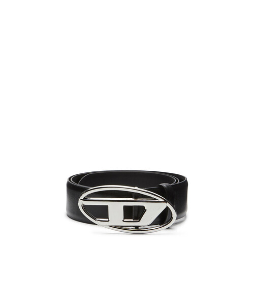 メンズ レザーベルト OVAL D LOGO B-1DR（ベルト）｜DIESEL