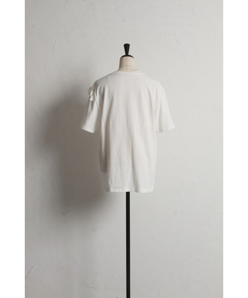 &. NOSTALGIA（アンドドットノスタルジア）の「アシメトリーフリルTシャツ（Tシャツ/カットソー・レディース・ブラック/オフホワイト・M）」の15枚目の写真