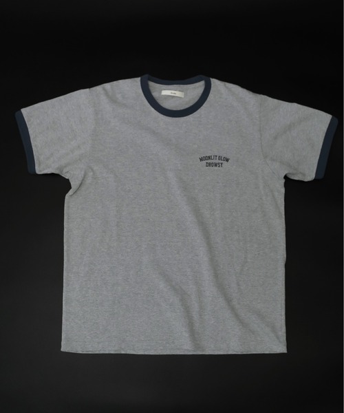 anuke（アンヌーク）の「[anuke/アンヌーク] リンガーロゴＴシャツ（Tシャツ/カットソー・レディース・ブルー/グレー・F）」の7枚目の写真