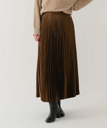 nodress サテン　プリーツ　スカート M プリーツスカート サテン」に該当するレディースのスカート