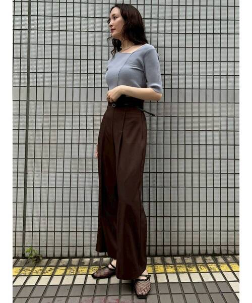 ラグナムーン　セットアップ　ジャケット　パンツ バイカラーベルトパンツ（その他パンツ）｜LAGUNAMOON（ラグナ