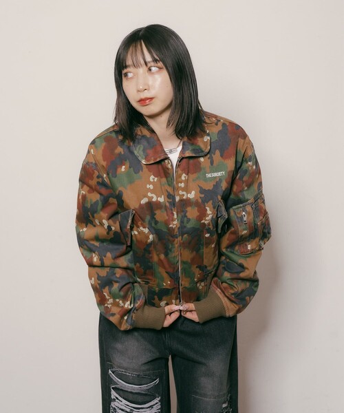 Subciety(サブサエティ)の「CWU-36P【WOMEN】(ミリタリージャケット・レディース・カモフラージュ/ブラック/オリーブ・FREE)」の18枚目の写真