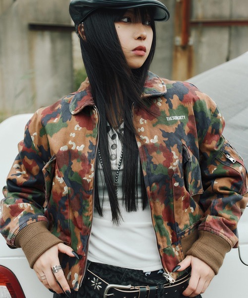 Subciety(サブサエティ)の「CWU-36P【WOMEN】(ミリタリージャケット・レディース・カモフラージュ/ブラック/オリーブ・FREE)」の8枚目の写真
