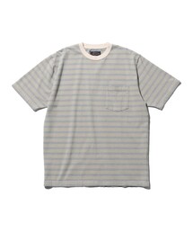 ピンストライプ ポケット Tシャツ