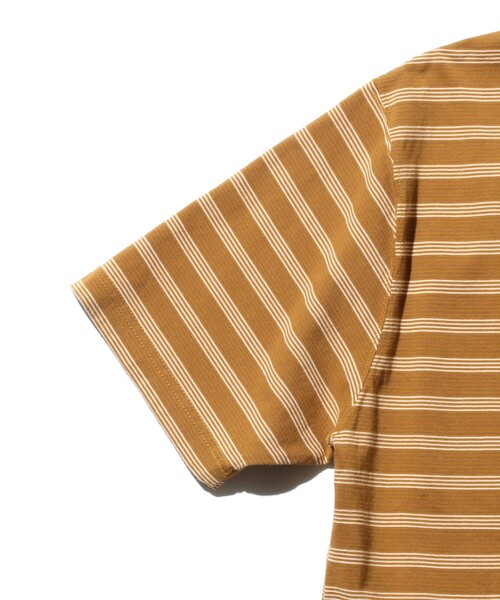BEAMS PLUS(ビームスプラス)の「ピンストライプ ポケット Tシャツ(Tシャツ/カットソー・メンズ・ライトブラウン/オフホワイト/グリーン・MEDIUM/SMALL/XX-LARGE/LARGE/X-LARGE)」の13枚目の写真