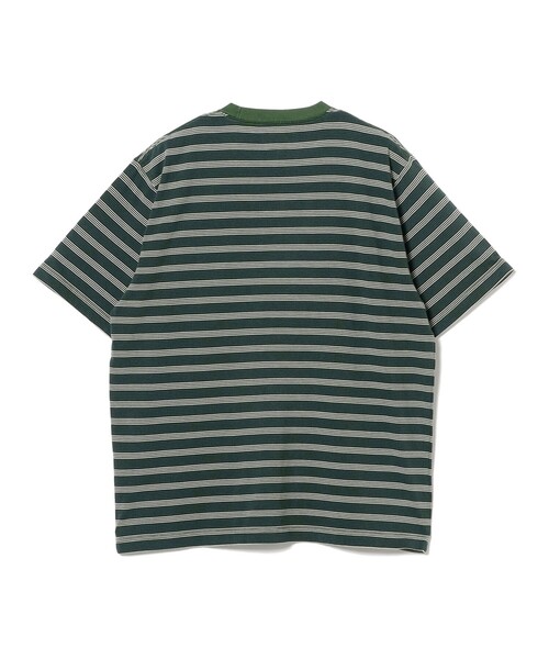 BEAMS PLUS(ビームスプラス)の「ピンストライプ ポケット Tシャツ(Tシャツ/カットソー・メンズ・ライトブラウン/オフホワイト/グリーン・MEDIUM/SMALL/XX-LARGE/LARGE/X-LARGE)」の17枚目の写真