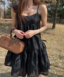 YUGA_YGMC Jacquard camisole dress
