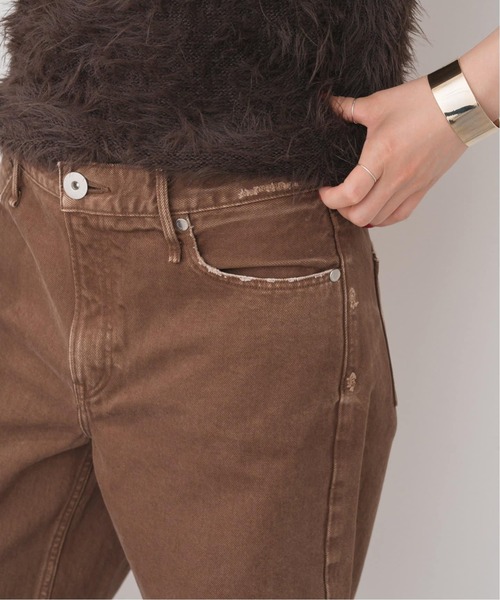 Spick & Span（スピックアンドスパン）の「upper hights/アッパーハイツ  THE NIECE MIDRISE（デニムパンツ・レディース・チャコールグレー/ブラウン・25/24/23/22）」の5枚目の写真