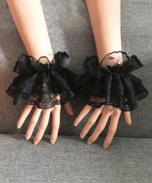 MAISON SELECT（メゾンセレクト）の「6D2 レース リストスリーブ お袖とめ カフス ボリューム フリル ロリータ 推し活（アームカバー）」