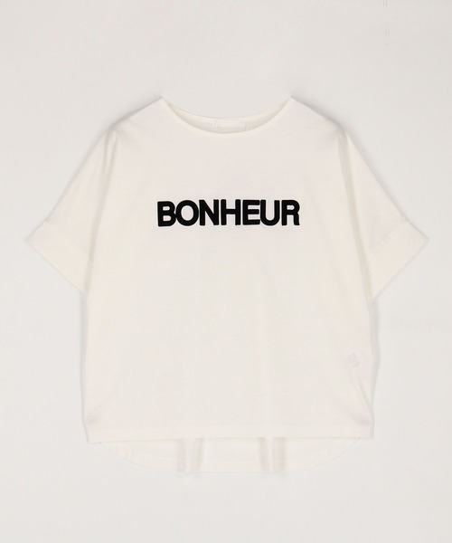 NICOLE white（ニコルホワイト）の「刺繍ロゴTシャツ（Tシャツ/カットソー・レディース・オフホワイト/ブラック/ボルドー・FREE）」の5枚目の写真