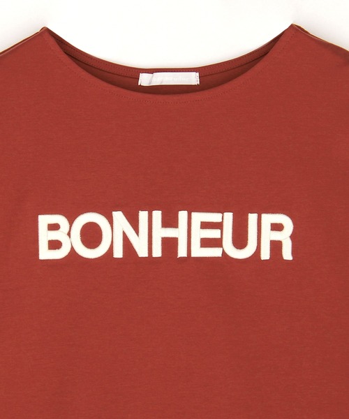 NICOLE white（ニコルホワイト）の「刺繍ロゴTシャツ（Tシャツ/カットソー・レディース・オフホワイト/ブラック/ボルドー・FREE）」の8枚目の写真