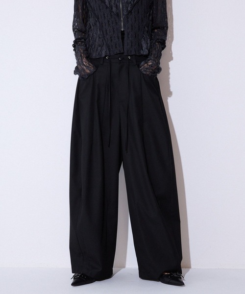 ウエストドロストコクーンパンツ　ジーナシス　新品未使用　今季新作 Drawstring Cocoon Cargo Pants/ドローストーリングコクーン