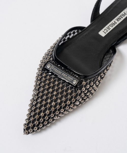 PRANK PROJECT（プランクプロジェクト）の「ポインテッドフラットビジューパンプス / Pointed Flat Bijoux Pumps（パンプス・レディース・ベージュ/シルバー/ブラック・38/37/36）」の11枚目の写真