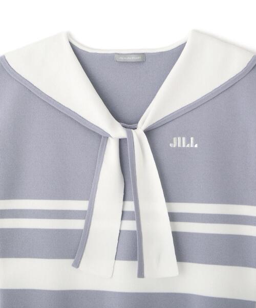 ◇ビッグカラー配色ニット（ニット/セーター）｜JILL by JILL