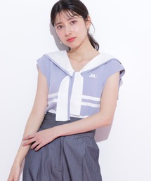 トップス JILL 楽天市場】◇半袖ロゴジャカードビジューニット JILL by JILL