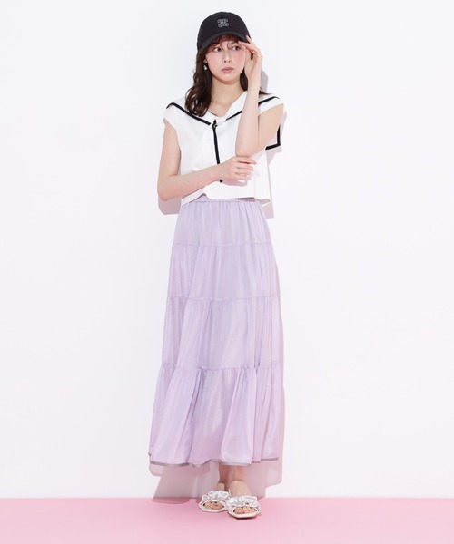 JILL by JILL STUART(ジルバイジルスチュアート)の「◇ビッグカラー配色ニット(ニット/セーター・レディース・ホワイト/レッド系その他/ブルー系その他・FREE)」の11枚目の写真