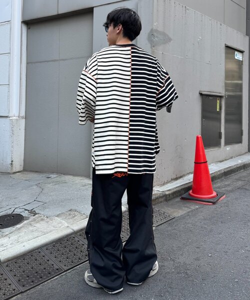 SOUNDSGOOOOD（サウンズグッド）の「【SOUNDS GOOOD】ダブルニースタッズパラシュートパンツ（カーゴパンツ・レディース・ブラック/ブラウン/レッド・ONE SIZE）」の16枚目の写真