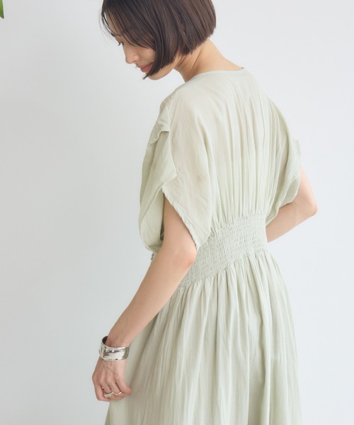 KATHARINE ROSS(キャサリンロス)の「【KATHARINE ROSS】刺繍シャーリングワンピース(ワンピース・レディース・オフホワイト/ライトグリーン/イエロー/ラベンダー・MEDIUM)」の20枚目の写真
