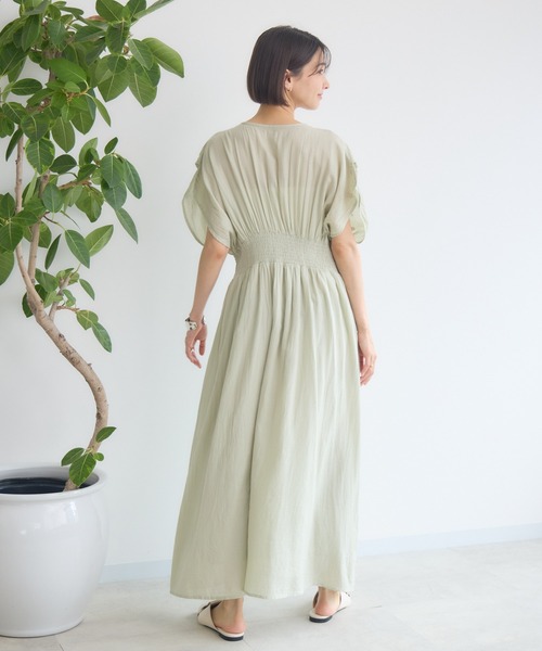 KATHARINE ROSS(キャサリンロス)の「【KATHARINE ROSS】刺繍シャーリングワンピース(ワンピース・レディース・オフホワイト/ライトグリーン/イエロー/ラベンダー・MEDIUM)」の22枚目の写真