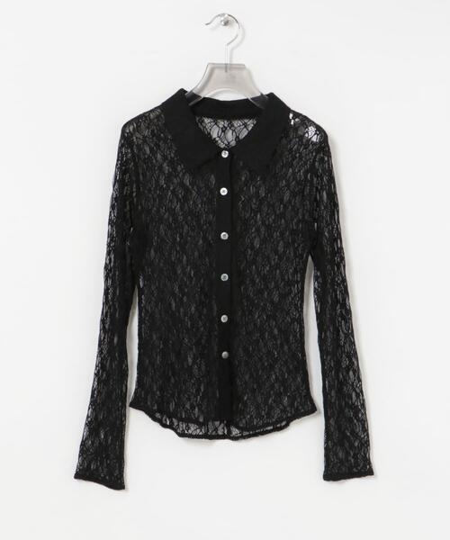 URBAN RESEARCH（アーバンリサーチ）の「ストレッチレースシャツカラーブラウス（シャツ/ブラウス・レディース・オフホワイト/ブラック・FREE）」の22枚目の写真