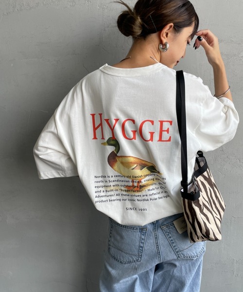 tシャツ 「NORDISK/ノルディスク」 別注 HYGGE カモ バックプリントTシャツ レディース メンズ NORDISK/ノルディスク] 別注 HYGGE カモ バックプリントTシャツ