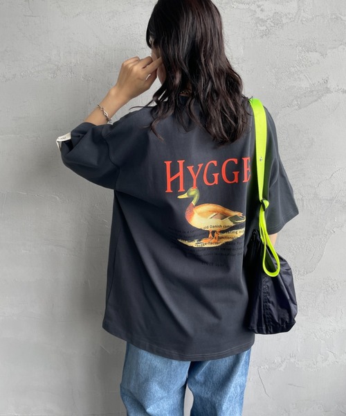 NORDISK（ノルディスク）の「[NORDISK/ノルディスク] 別注 HYGGE カモ バックプリントTシャツ（Tシャツ/カットソー・レディース・チャコールグレー/ホワイト・50/48/46/44）」の16枚目の写真