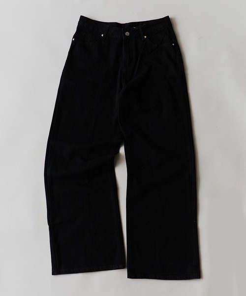 AO2(アオズ)の「Vintage-like Star Baggy Denim / ヴィンテージライク スターバギーデニム(デニムパンツ・レディース・ブラック/カーキ/レッド/レオパード・FREE)」の11枚目の写真