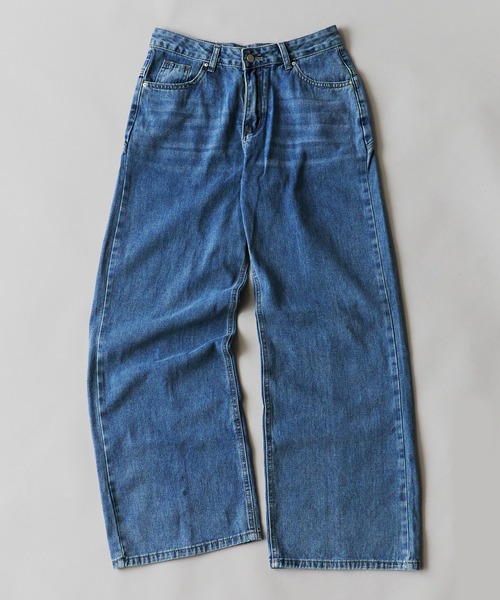 AO2(アオズ)の「Vintage-like Star Baggy Denim / ヴィンテージライク スターバギーデニム(デニムパンツ・レディース・ブラック/カーキ/レッド/レオパード・FREE)」の8枚目の写真