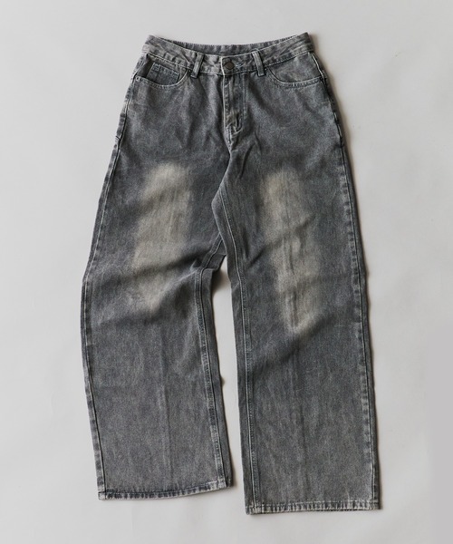 AO2(アオズ)の「Vintage-like Star Baggy Denim / ヴィンテージライク スターバギーデニム(デニムパンツ・レディース・ブラック/カーキ/レッド/レオパード・FREE)」の14枚目の写真
