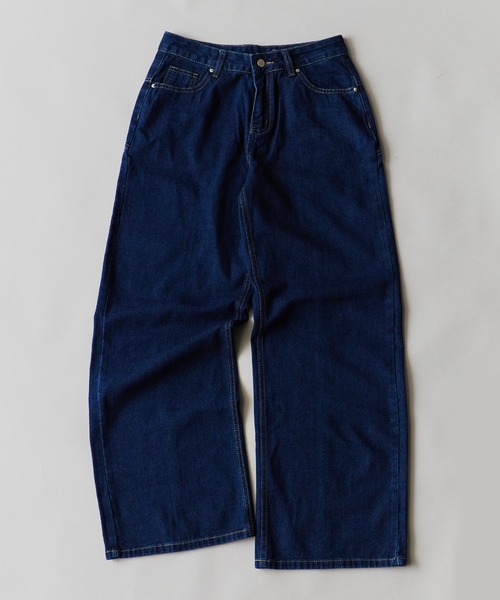AO2(アオズ)の「Vintage-like Star Baggy Denim / ヴィンテージライク スターバギーデニム(デニムパンツ・レディース・ブラック/カーキ/レッド/レオパード・FREE)」の21枚目の写真