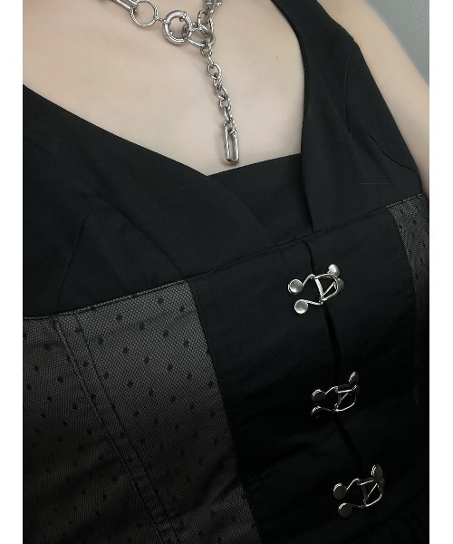 Darich(ダーリッチ)の「コルセットデザインロングワンピース(ワンピース・レディース・グレー/ブラック/ホワイト・FREE/FS)」の11枚目の写真