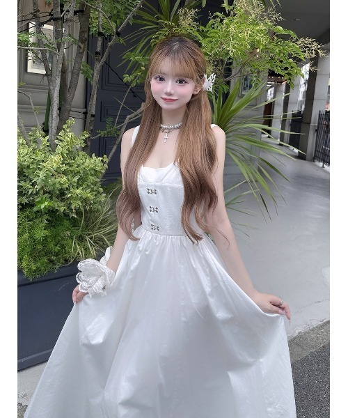 コルセットデザインロングワンピース（ワンピース）｜Darich