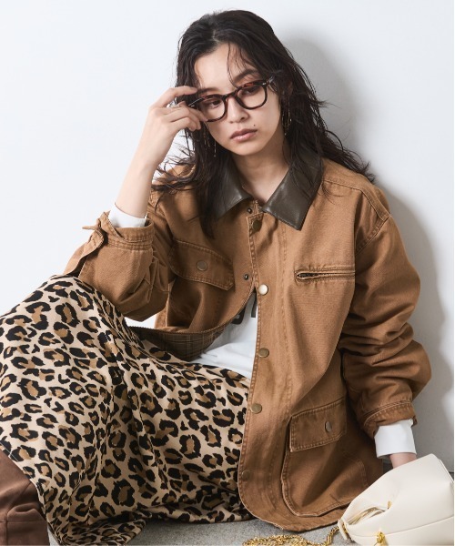 CHIC STYLE(シックスタイル)の「綿100%カバーオール<大きいサイズ有>シックスタイル(カバーオール・レディース・ベージュ系/ブラック・M/L/LL/3L/4L/5L)」の2枚目の写真